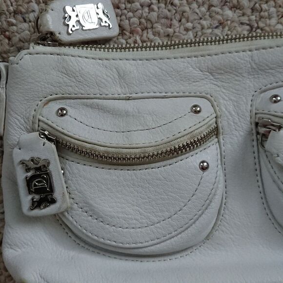Tempo by leonello borghi white 100% leather small purse - Picture 2 of 5